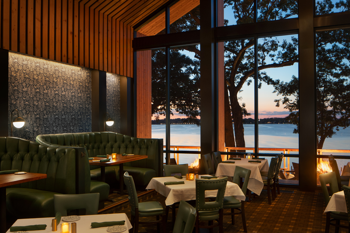 Village Supper Club beautiful dinning room interior lighting