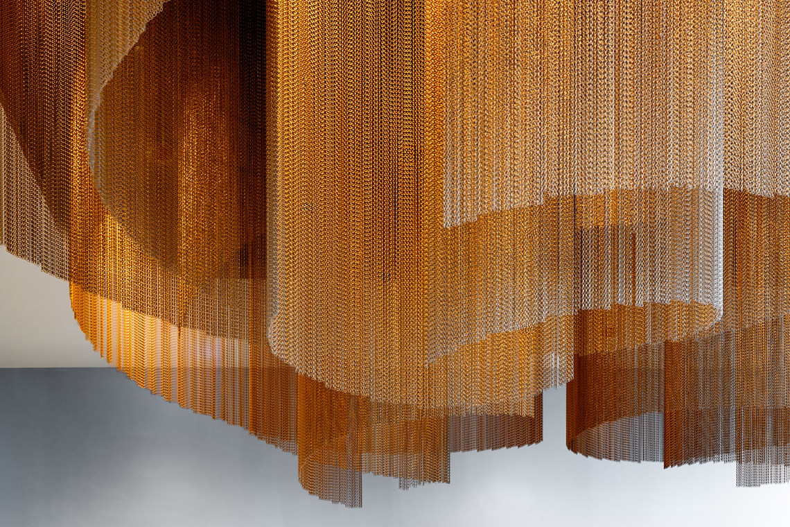 Marriott Marquis, McCormick Place dining area and lounge, interior lighting