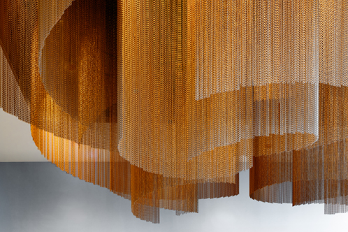 Marriott Marquis, McCormick Place dining area and lounge, interior lighting